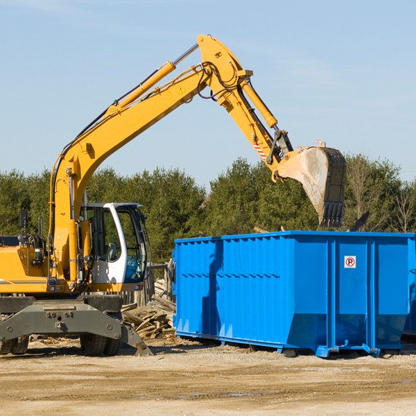 what size residential dumpster rentals are available in Bradley County AR